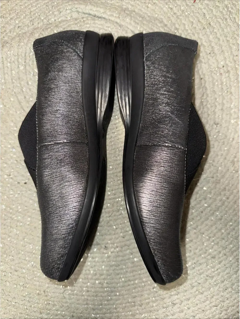 Dansko Ann Black Stretch Slip-On Loafer Flats Shoes Euro 37 SZ 6.5-7 Comfort